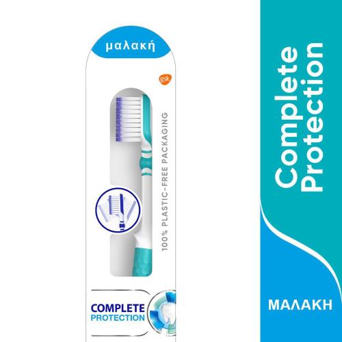 Sensodyne Soft Οδοντόβουρτσα Complete Protection 48% Better Cleaning Μαλακή Κεφαλή για Βαθύ Καθαρισμό, Κατάλληλη για Ευαίσθητα Δόντια 1 Τεμάχιο - Σιελ